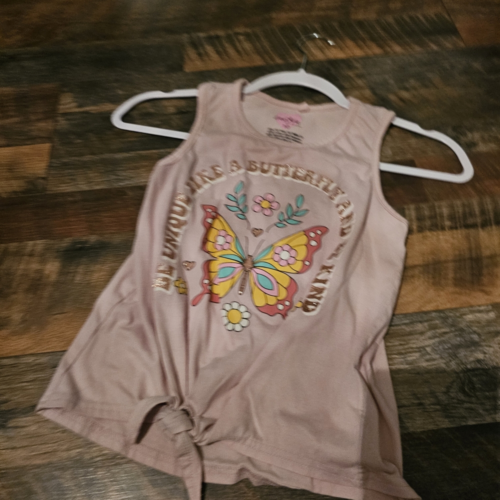 Freestyle Pink Butterfly Tank Top